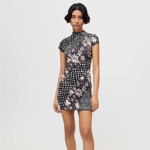 UO Nina Splice Bodycon Mini Dress